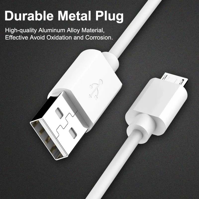 Câble Micro USB 2,0 pour Android, 1m, 2m, 3m, 5m