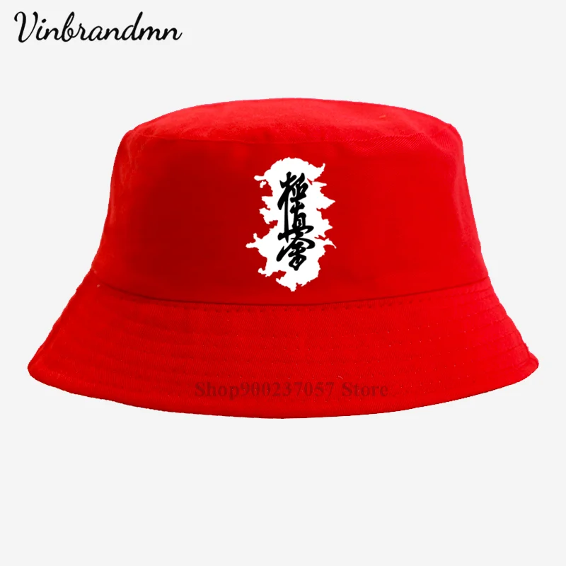 Karate bucket hat men casual Kyokushinkai Kan Kyokushin Karate fisherman hats Unisex Tactics outdoor fashion panama fishing caps