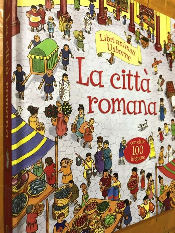 

Parent Child Kids Italian Book Early Education Enlightenment Lovely Cute Picture Knowledge Story Cardboard Libros Book Age 6