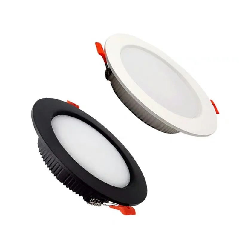 Ultra Thin Round LED Downlight 3W 5W 7W 9W 12W 15W 18W 21W 24W 30W 36W Aluminum AC220V LED Ceiling Recessed Spot Light