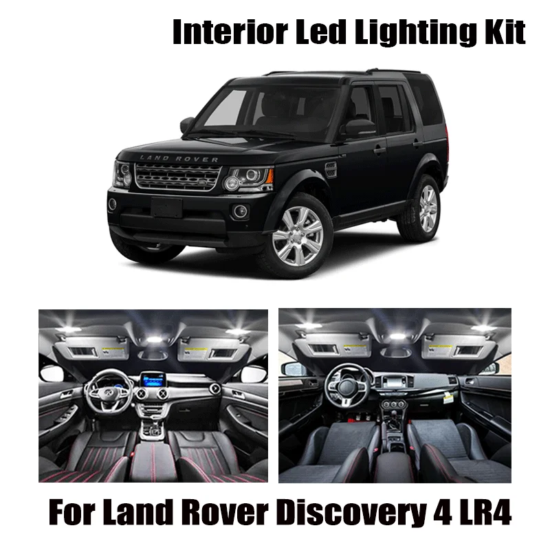 26pc Canbus LED License Plate Bulbs interior Reading Dome Light Kit For Land Rover for Discovery 4 LR4 2010-2015 Car Accessories