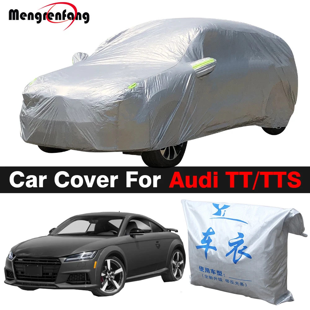 Full Car Cover For Audi TT TTS Auto Sun Shade Anti-UV Rain Snow Prevent Outdoor Cover Dustproof