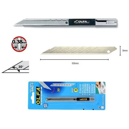 Olfa Sheet-1 30 Degree Angle Metal Utility Knife