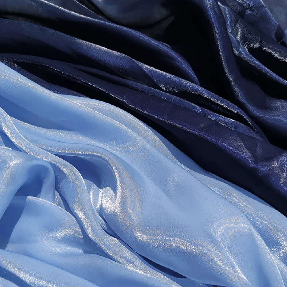 Colorful Solid Color Organza Fabric Yarn Organza Dress Wedding Dress Diy Sewing Fabric 45cmX150cm