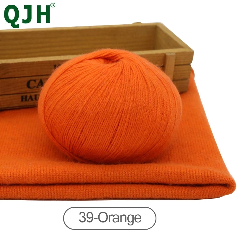 

(300g/lot) QJH High Quality Colorful Worsted Cashmere Wool For Hand Knitting Hand Yarn Cashmere Knitting Weaving Yarn Needlework