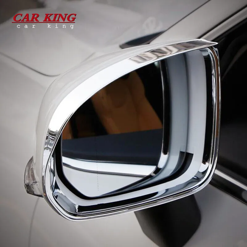 

For Volvo XC60 2018-2020 ABS chrome Car rearview mirror block rain eyebrow sticker Cover Trim auto accessories car styling 2pcs