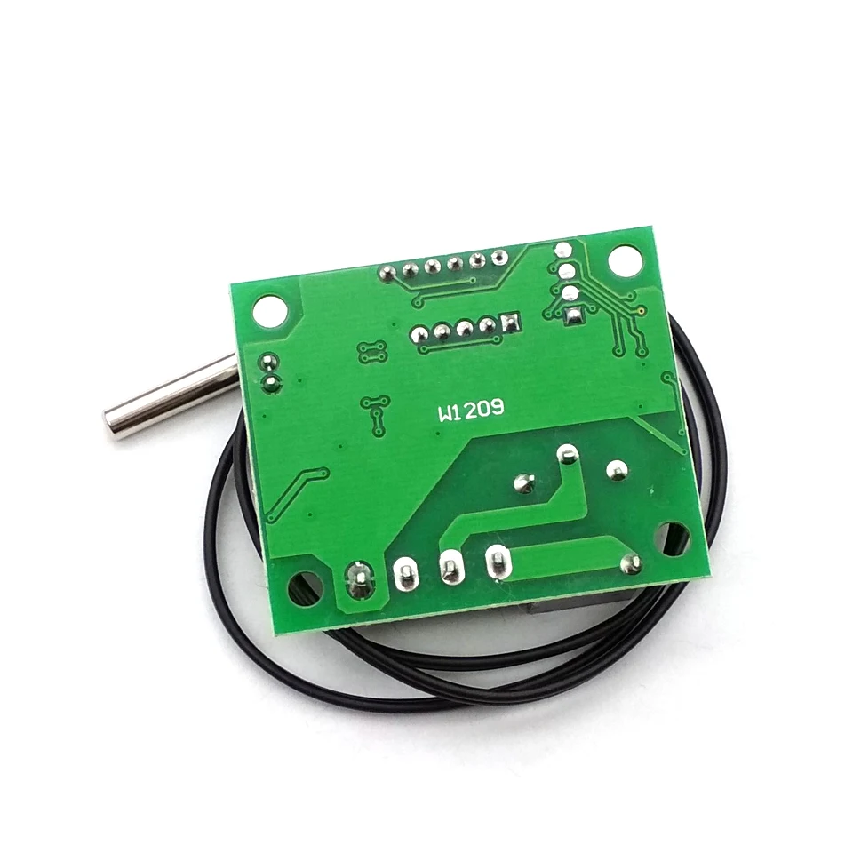 XH-W1209ดิจิตอลจอแสดงผลอุณหภูมิเทอร์โมสวิทช์ควบคุม Mini อุณหภูมิควบคุมอะคริลิคใส DC 12V