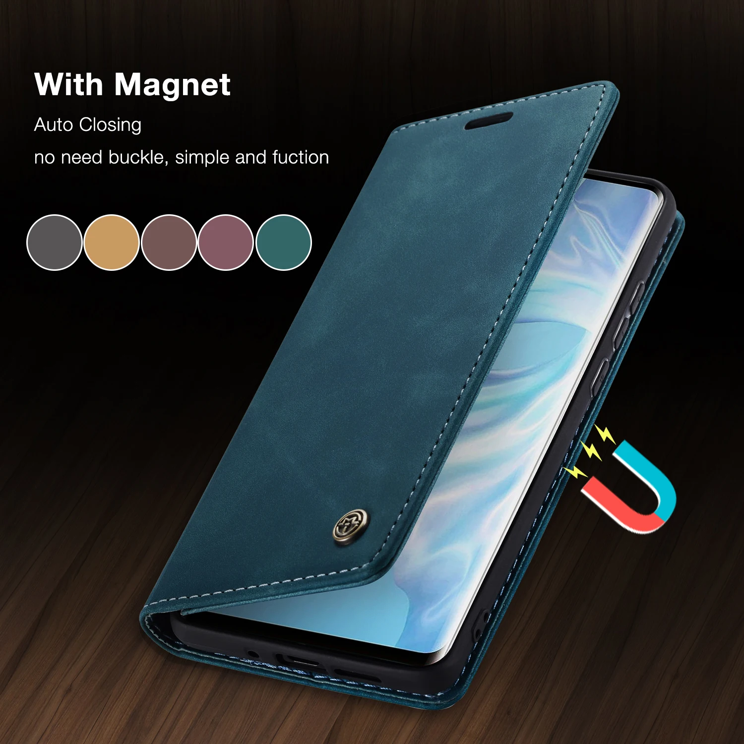 Custodia per telefono in pelle retrò per Huawei Honor 80 X40 P60 art P40 P30 P50 Mate 30 Pro lite Portafoglio magnetico per mate 60 30 Cover