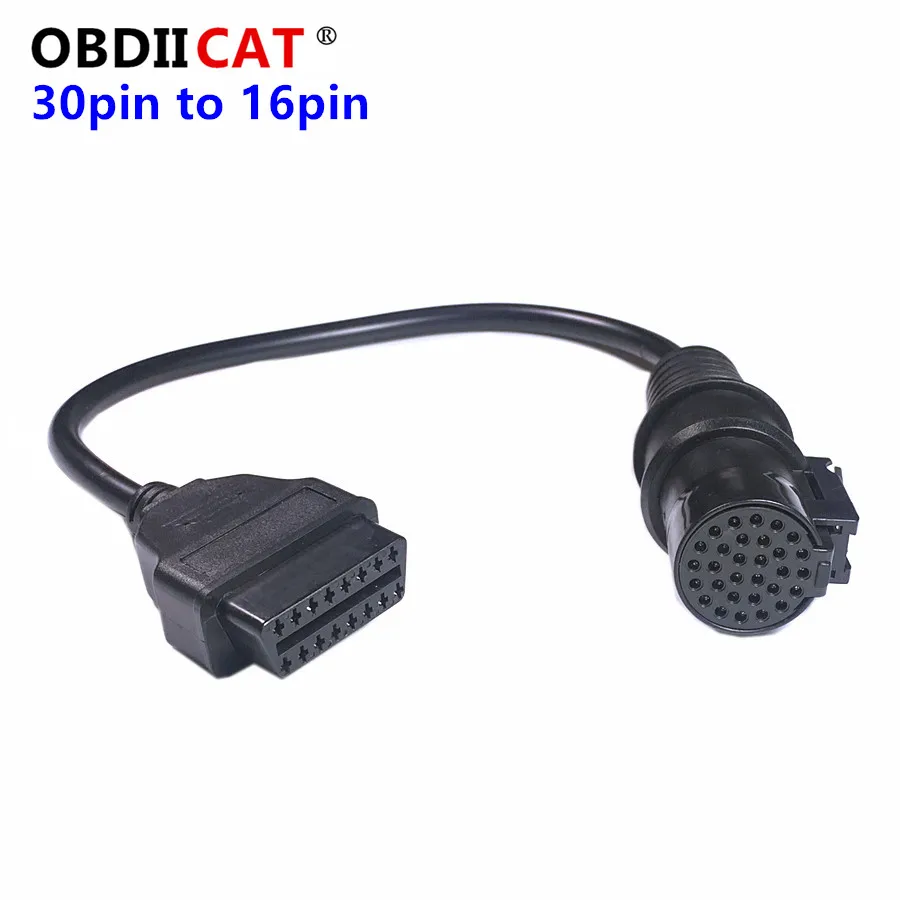 

Low Price Promotion Iv-eco 30Pin To OBD2 16Pin Female Truck OBD2 Cable OBDII Connector Ive-co 30 pin to 16 pin