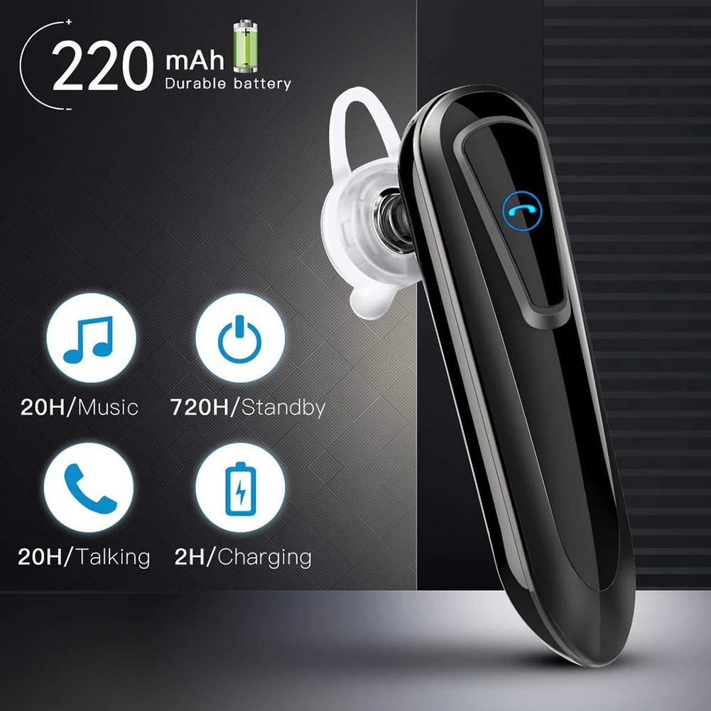 M20 IPX5 Sweat-proof Bluetooth Headset Bluetooth 5.0 Earphone Hands-free Headphone Mini Wireless Headsets Earbud Earpiece
