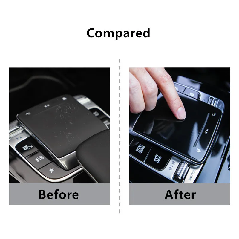 اكسسوارات السيارات لمرسيدس بنز A B CLA GLE GLS GLB الفئة W177 W247 C118 W167 بولي TPU مركز التحكم ماوس واقي للشاشة غطاء #5