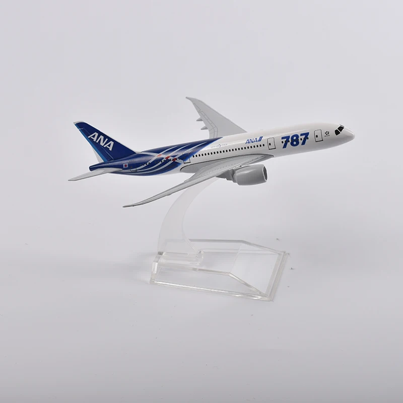 Jason Tutu 16Cm Ana Boeing 787 Vliegtuig Model Vliegtuig Model Vliegtuigen Diecast Metal 1/400 Schaal Vliegtuigen Fabriek Groothandel Dropshippi