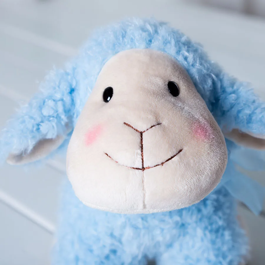 لعبة دمية خروف حيوانية ناعمة محشوة مقاس 9.5 بوصة رائعة للأطفال هدية عيد الفصح من القطيفة #5