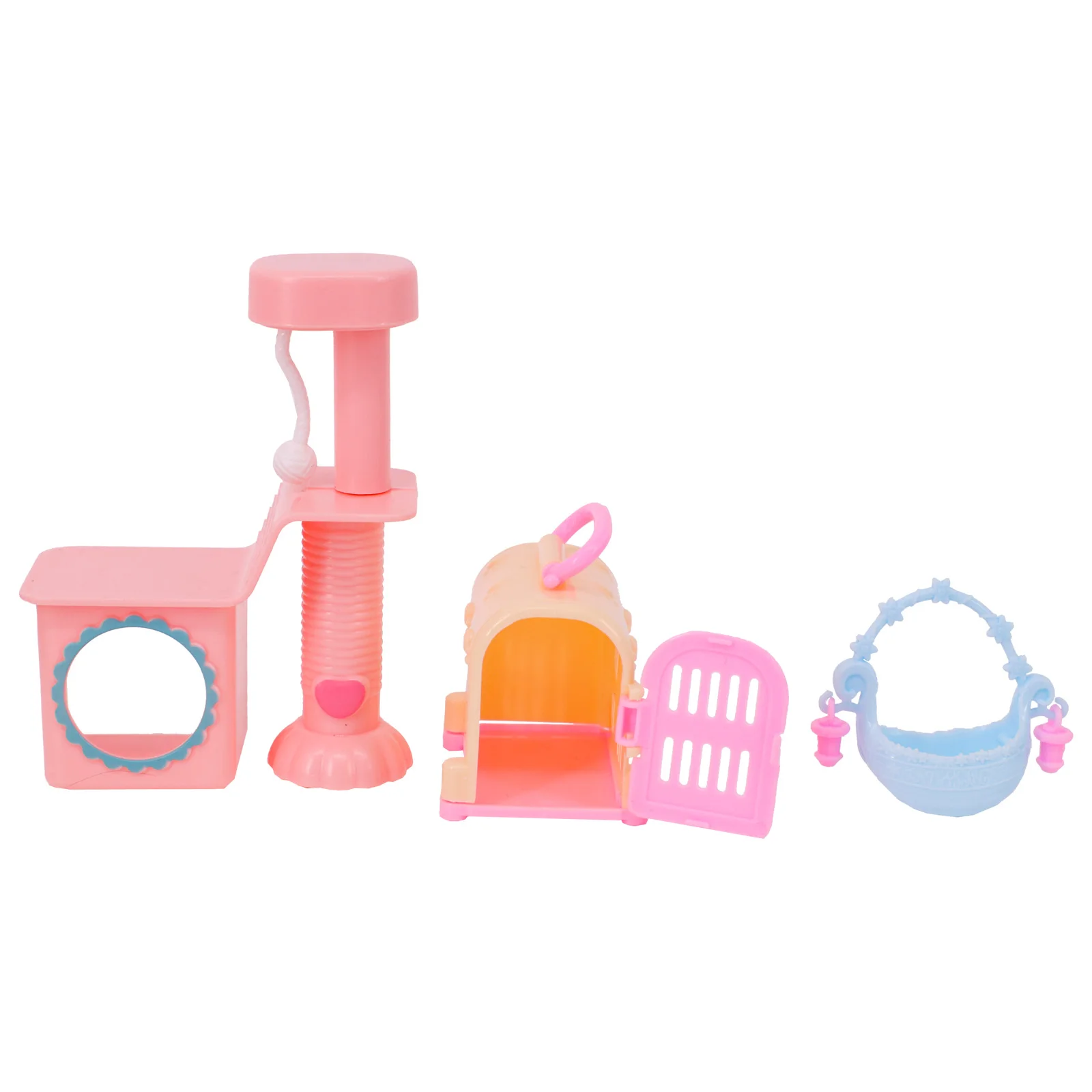 Doll Cat Climbing Frame Dog Cage Tableware Accessories Blister Set Accessories For Barbiees&BJD Doll Toys Blister Accessories