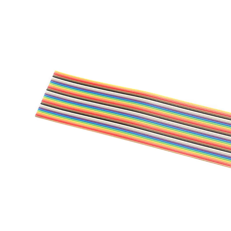 34 Pin Flat Color Rainbow Ribbon Cable 34P Wire Rainbow Cable  Pitch 1.27mm Ribbon Cable 28AWG