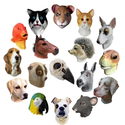 Latex Full Head Overhead Animal Cosplay Masquerade Fancy Dress Carnival Mask