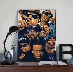 2PAC Legend Wu-Tang NWA Hip Hop Music Rapper Singer Art Canvas  Painting Print Wall Pictures Home Living Room Cuadros Poster