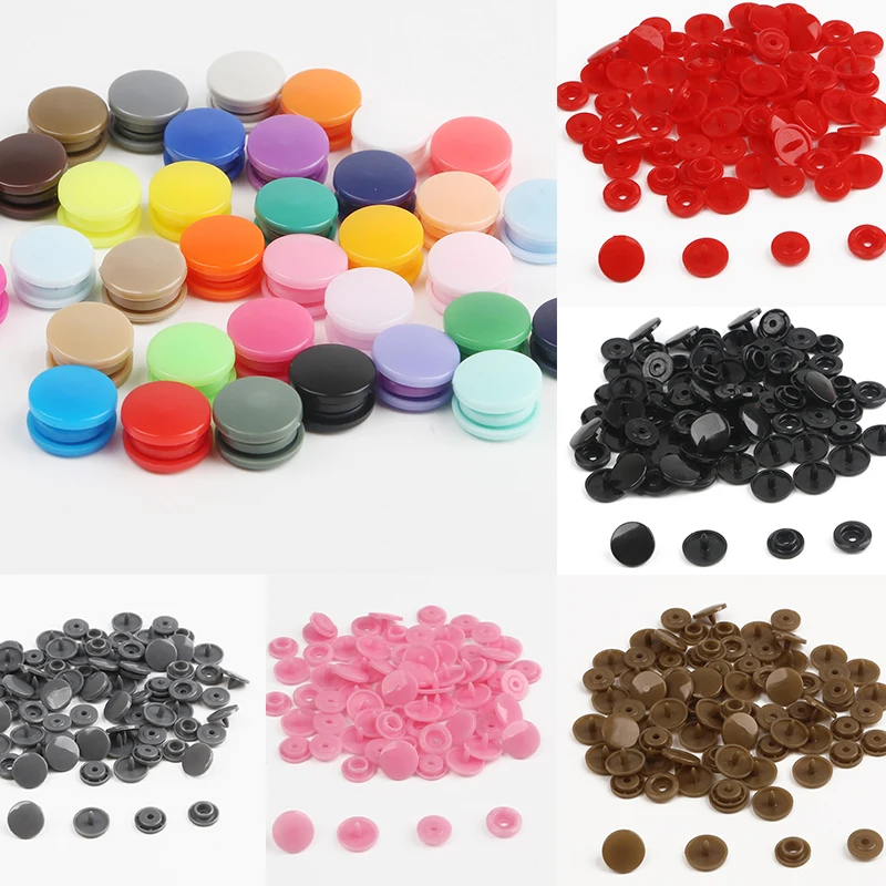 20set T5 baby Resin snap buttons plastic snaps clothing accessories Press Stud Fasteners Poppers 34 colors 1.2cm