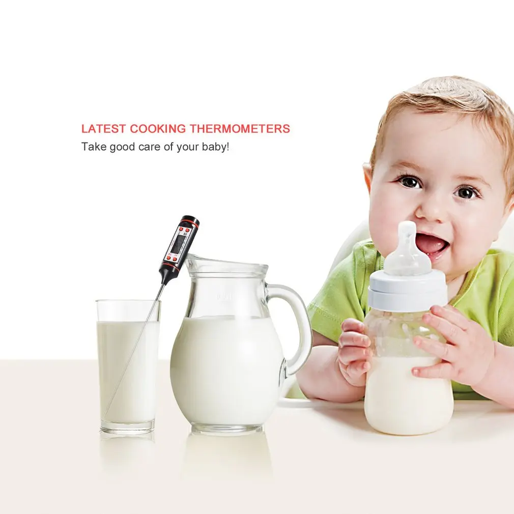 Household Digital Cooking Food Probe Meat Kitchen Cooking BBQ Selectable Sensor Thermometer Food Measuring Equippment