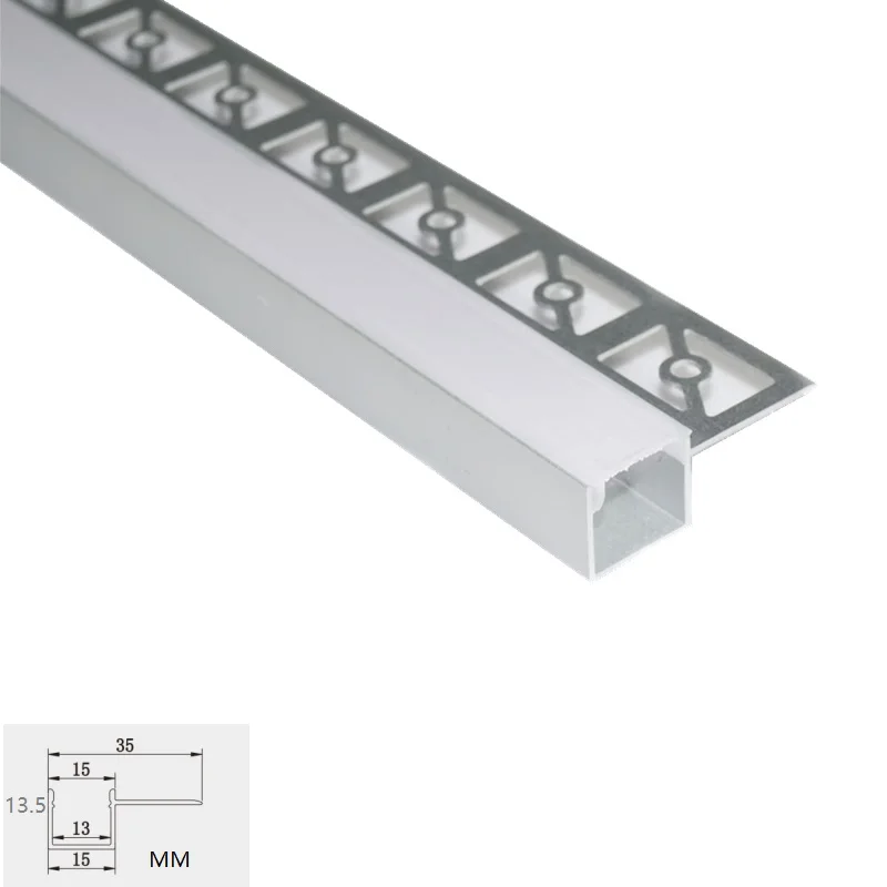 5-30 Pcs Of 1M 40Inch 12MM Programmable LED  Aluminum Profile ,5V 12V 24V Strip Gypsum Ceiling Slot Recessed Side Groove Channel