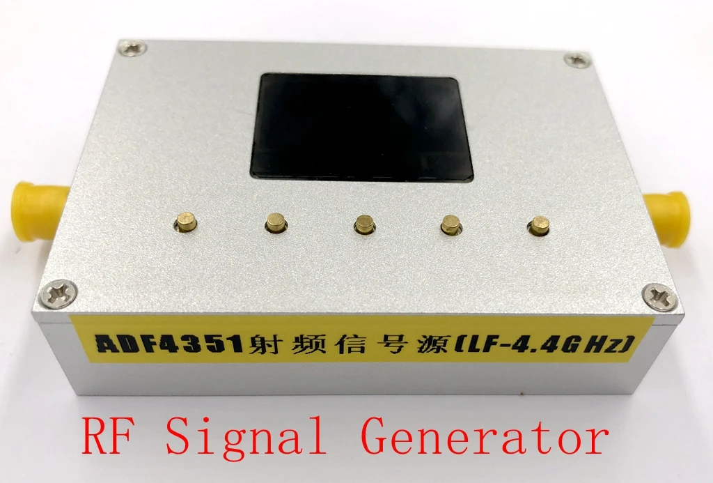 

ADF4351 Phase Locked Loop Signal Source Frequency Synthesizer with Cavity 30DB Amplitude Dynamic Range