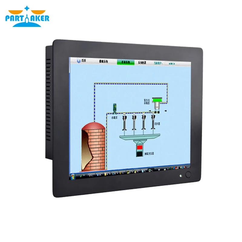 12.1 Inch Industrial Touch Panel PC Intel J1800 J1900 3855U i5 i7 CPU with 5 Wires Resistive Touch Screen,Windows 7/10 Linux