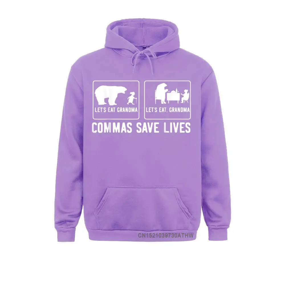 Lets Eat Grandma Commas Save Lives Hooded Tops Winter/Fall Hoodies Long Sleeve Printing Clothes Fitted Party Men Sweatshirts