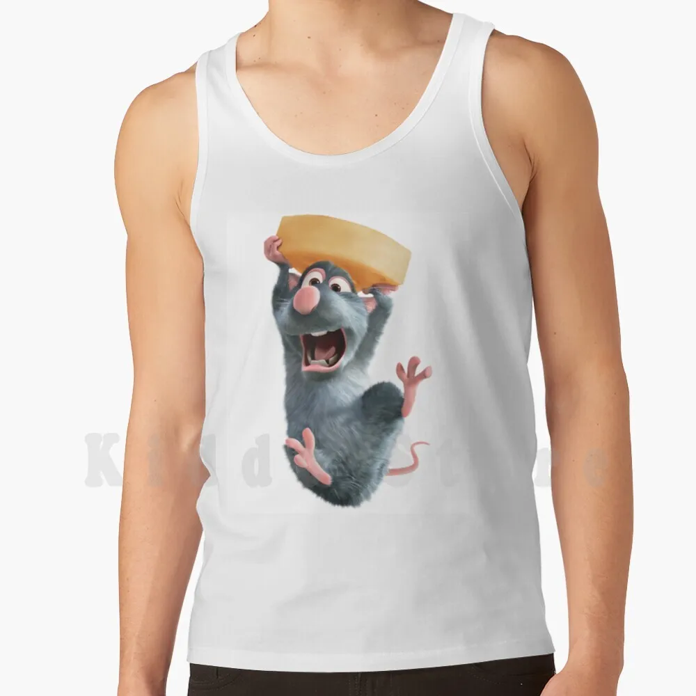 Ratatouille Film Cheese Mouse Tank Tops Vest 100% Cotton Ratatouille Film Cheese Mouse