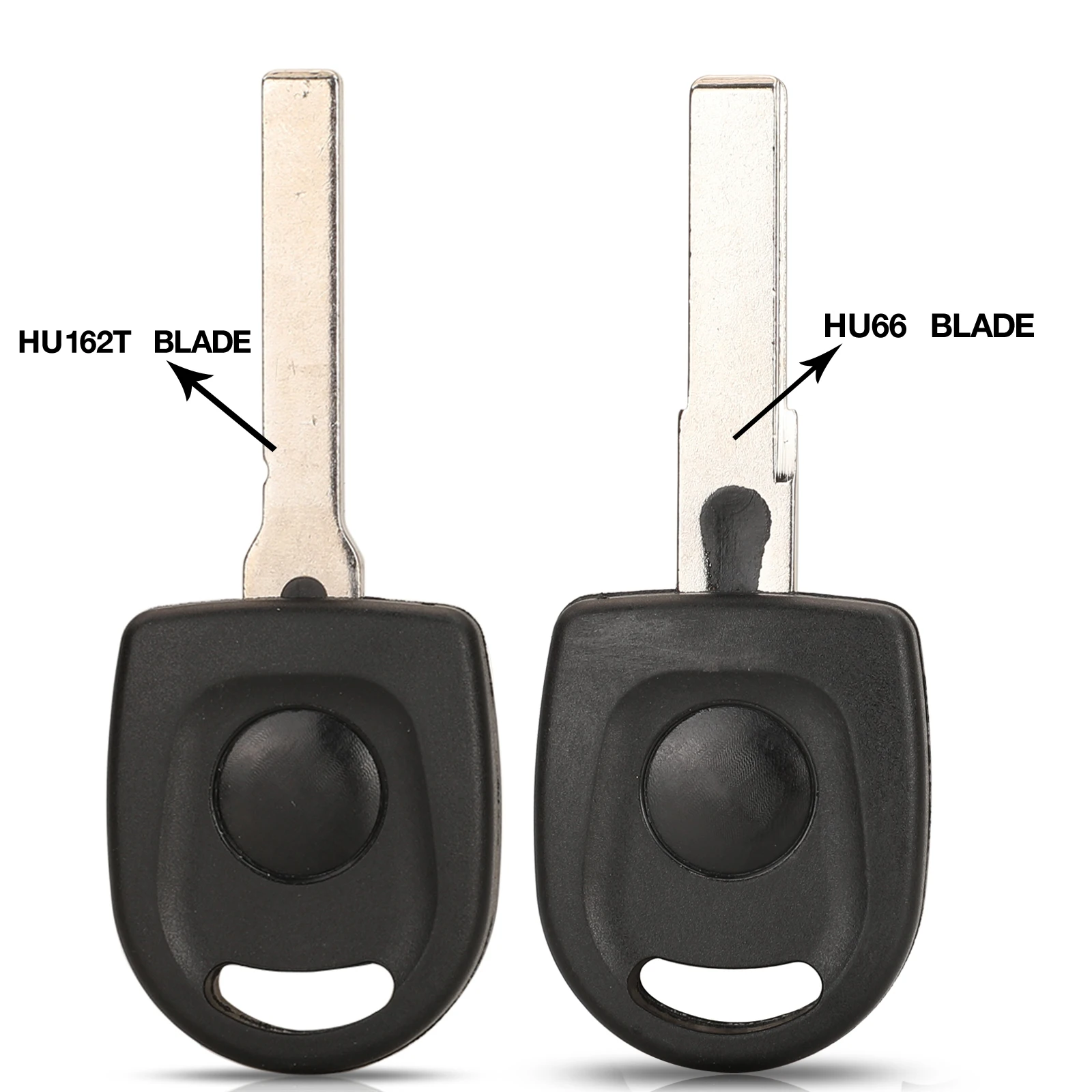 

jingyuqin 10PCS Remote Fob Car Key Case Shell For VW Volkswagen Passat With Transponder Uncut HU66/HU162t Blade Replace