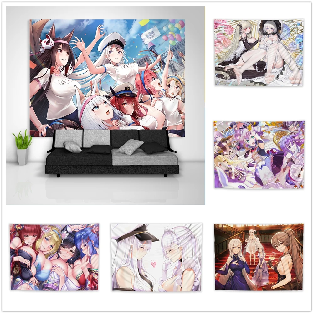 Azur Lane Enterprise Belfast Akagi Canvas Painting Decor Pictures Wall Art Prints Posters for Bedroom Home Decoration No Frame