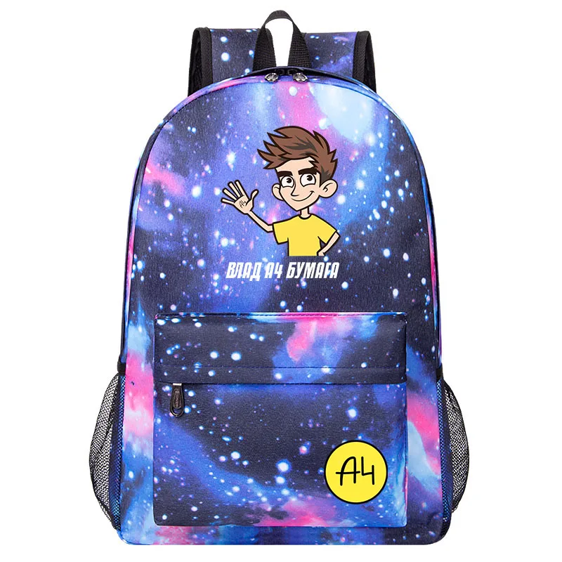 Merch A4 Lamba Print Children backpack ВЛАД А4 Cartoon school bag for Boy girl Kids School backpack Men Women Traveling Bagpack