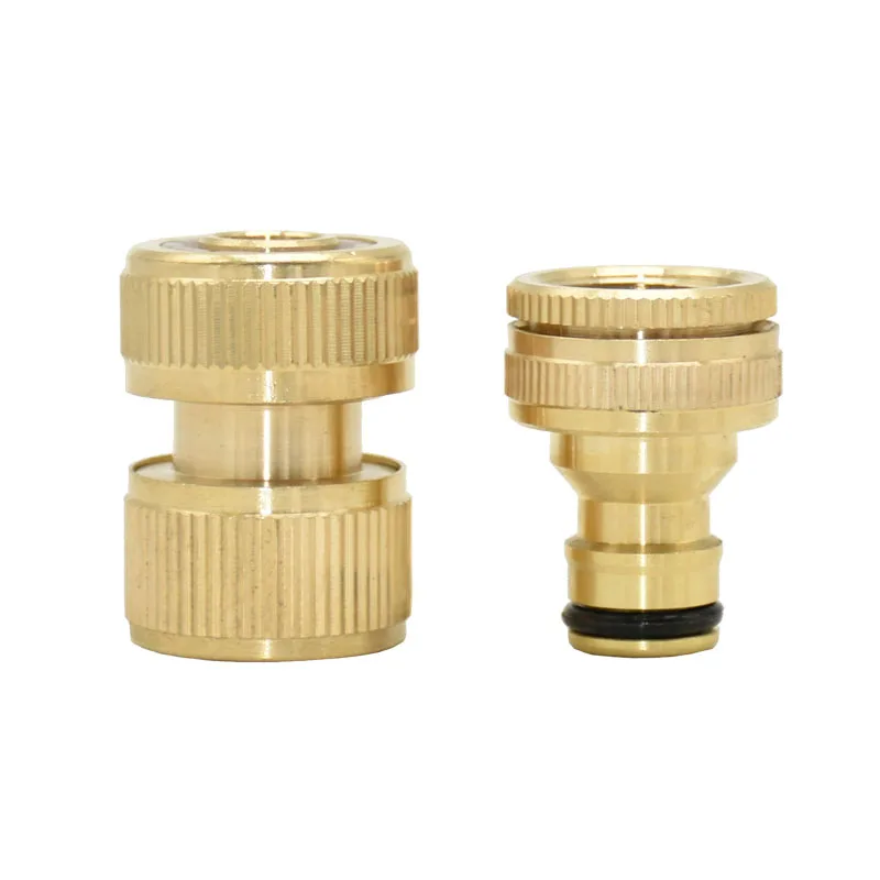 

16mm hose Quick Connector Brass 1/2" Garden tap G1/2 G3/4 Garden Irrigation 16mm hose Pure copper Adapter 5set