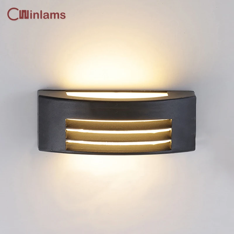 

Modern outdoor waterproof wall light simple aluminum alloy LED wall lamps courtyard aisle porch living room wall sconce