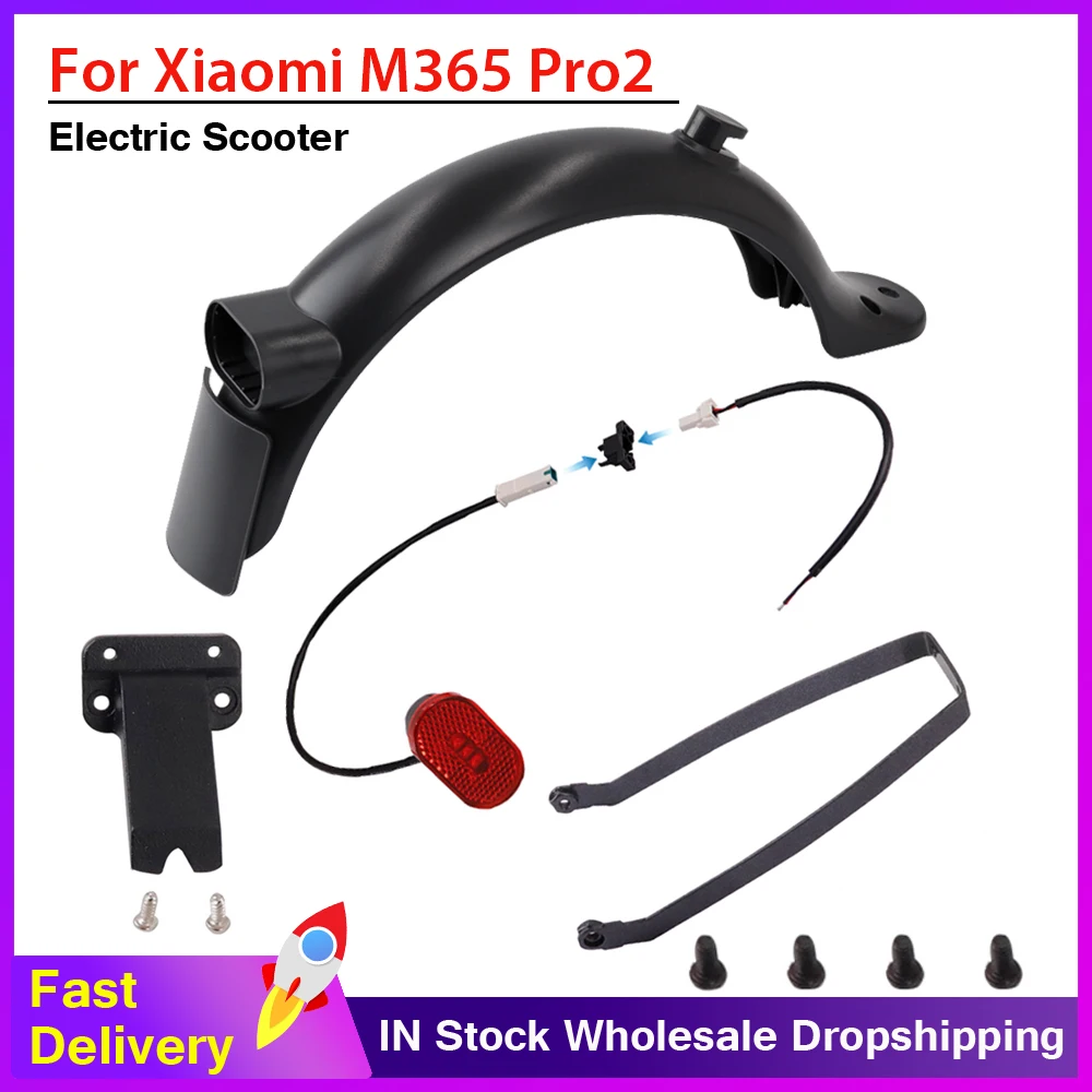 For Xiaomi Pro 2 Electric Scooter Reinforcement Stainless Steel Rear Fender Bracket Support Rear Tail Light Rear Mudguard Parts