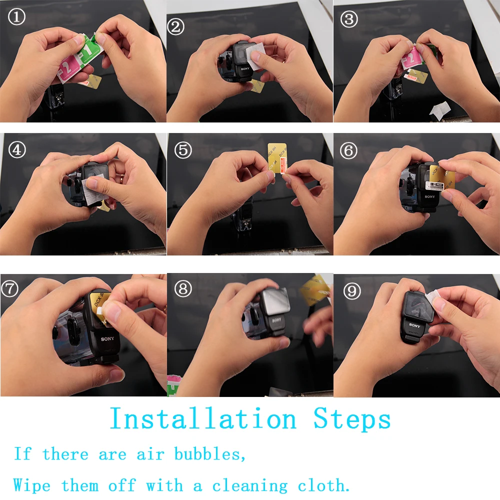 واضح عدسة حامي فيلم ل AKA-MCP1 MPK-UWH1 لسوني كاميرا العمل HDR-AS300r AS50v FDR-X3000R اكسسوارات