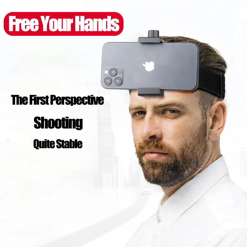 Phone Head Mount GoPro Strap for iPhone, Samsung Galaxy, & Note All Smartphones universal adapter connect the clip chest strap