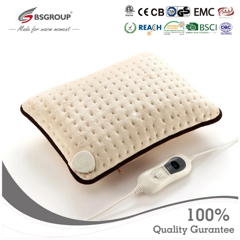 220V-240V EU Plug 40x30cm Microplush Electric Heating Pad Pillow for Neck and Stomach Pain Relief Winter Warmer Heat Therapy