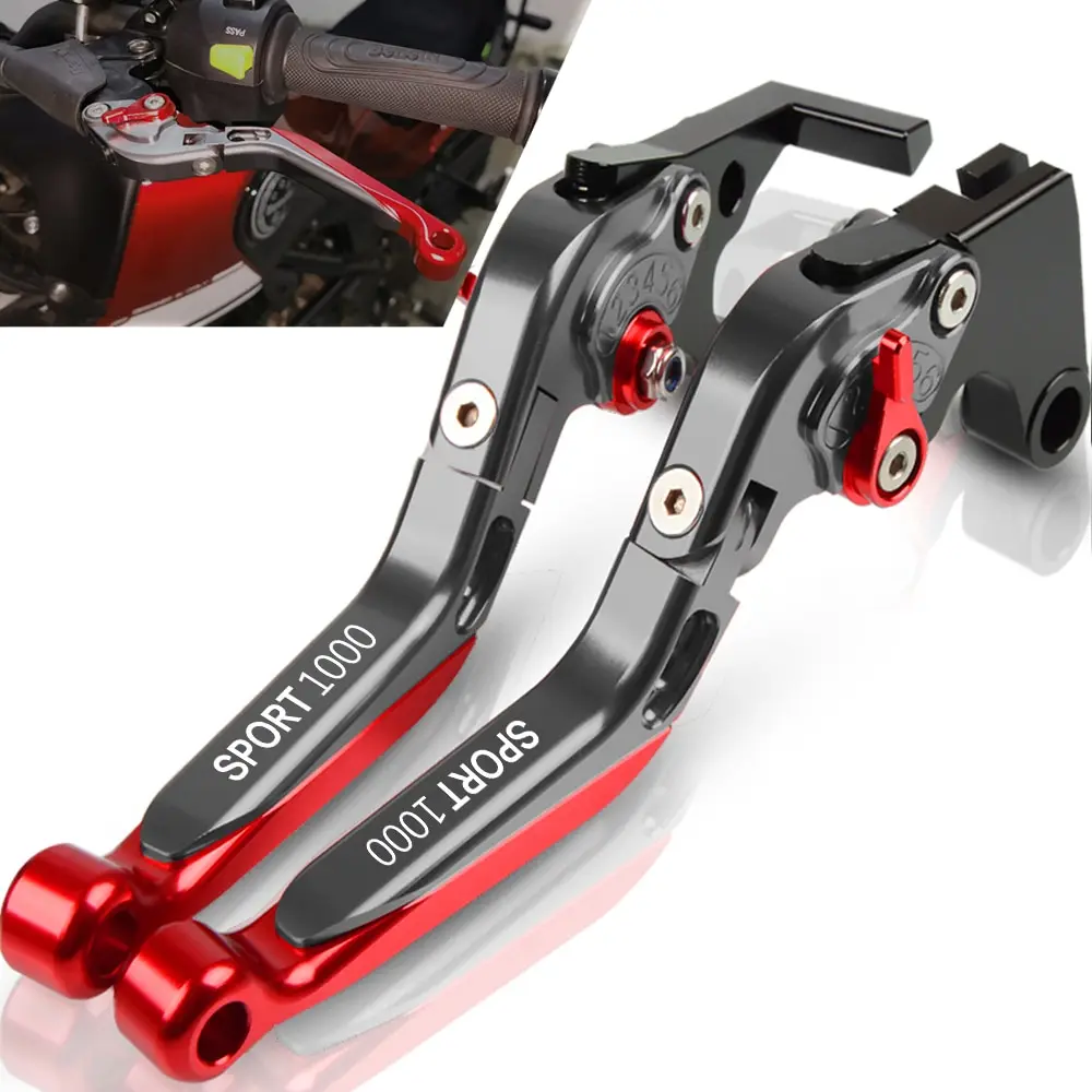 

Motorcycle Accessories CNC Adjustable Foldable Extendable Brake Clutch Levers Handle For DUCATI SPORT 1000 2006 2007 2008 2009