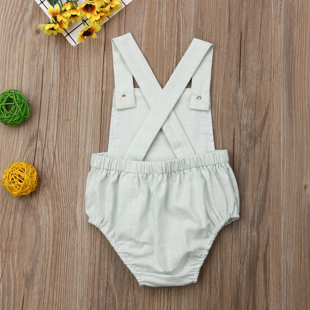 0-3Y Baby Summer Clothing  Newborn Infant Baby Boy Girl Cotton Bodysuit Striped Solid Casual Jumpsuit Outfits Sunsuit