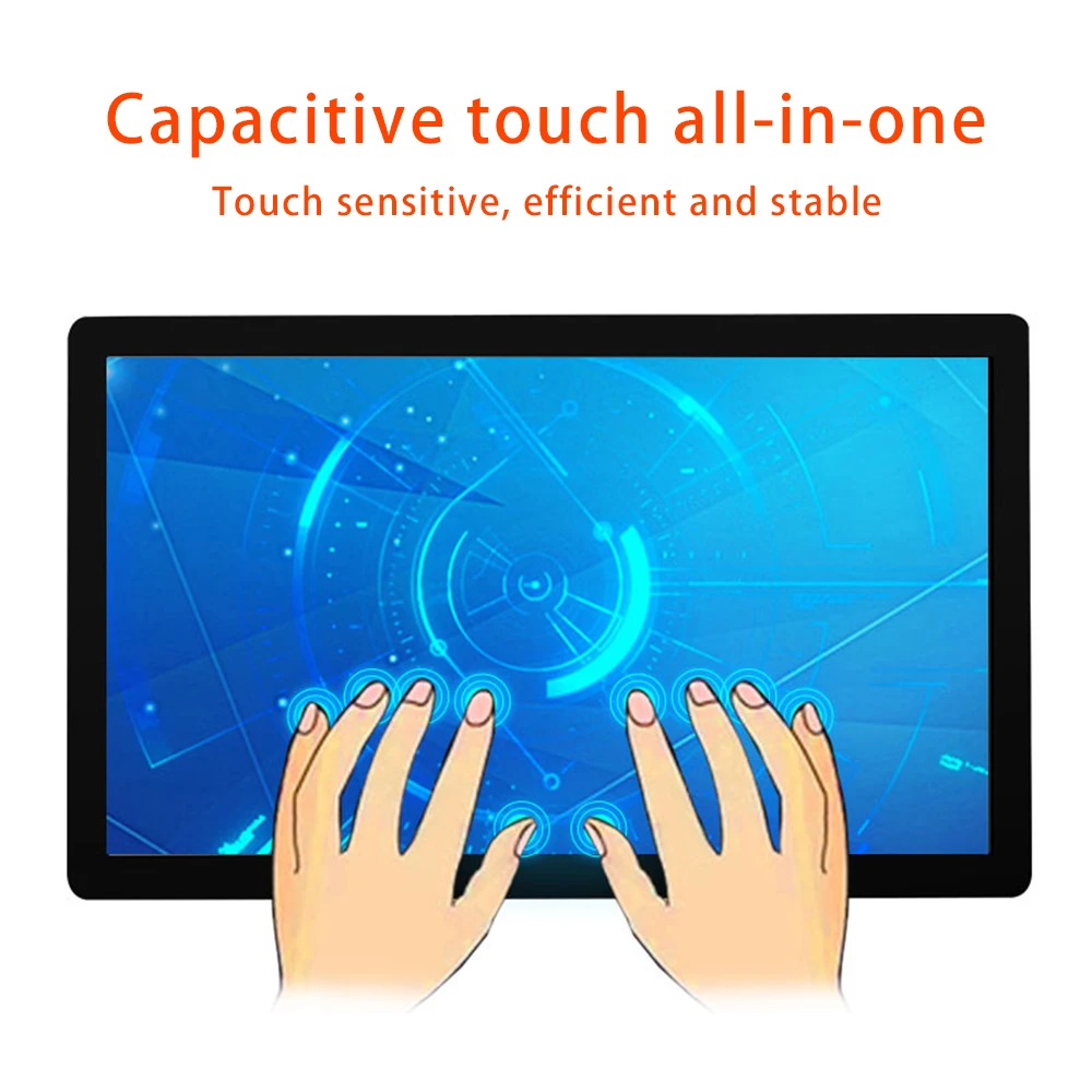 Touch screen capacitivo per tablet PC industriale Win7 Win8 Linux da 15,6 pollici Wifi integrato i3 i5 i7 J1900 Computer tutto in uno