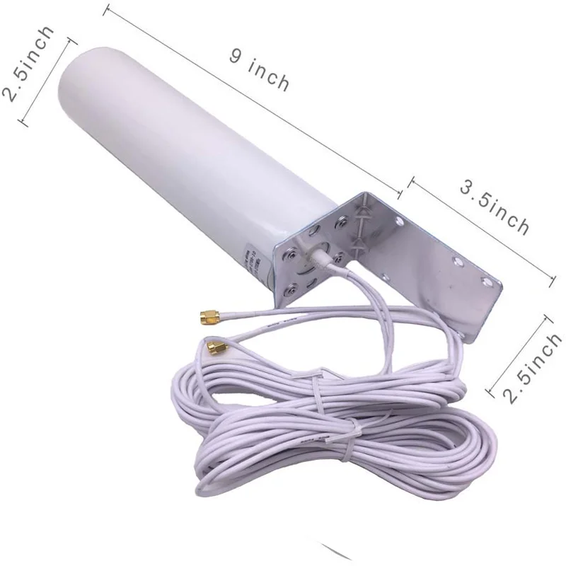 Imagem -03 - Antena Exterior da Antena Externa de jx 3g 4g com o Conector Duplo do Sma do Controle Deslizante Crc9 Ts9 de 5m para o Modem do Roteador 3g 4g