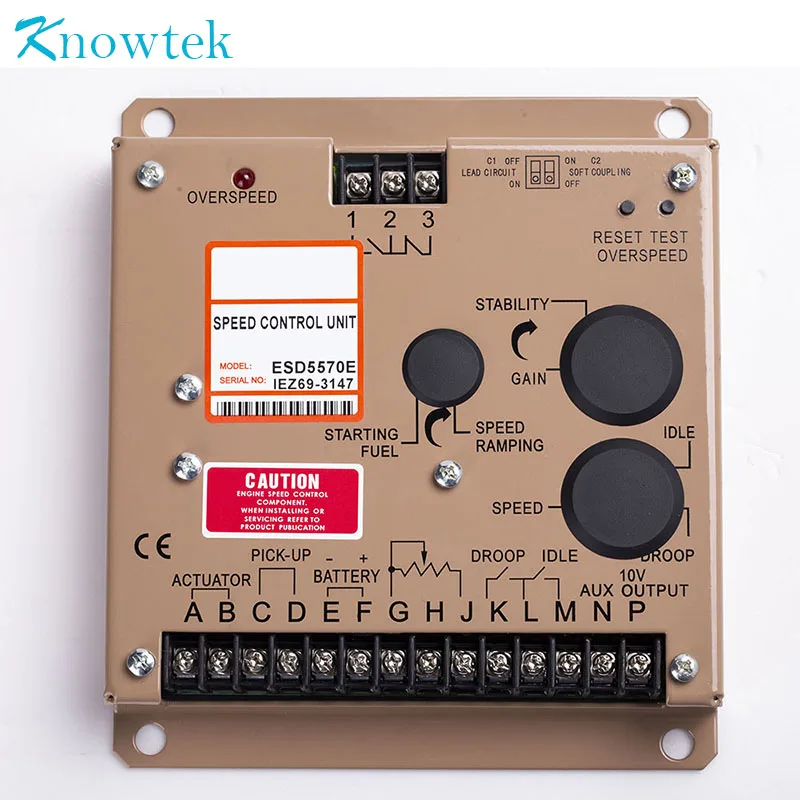 Imagem -06 - Regulador do Controle de Velocidade do Controlador Esd5570e Substituir para o Gerador Diesel Original Unidade do