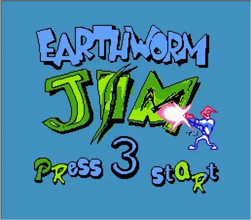 Earthworm jim 3 cartucho de jogo para nes/fc console