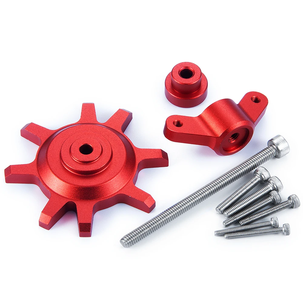 YEAHRUN Metallic Black/Red Tire Assembly/Disassembly Aid Tool for 1/10 RC Crawler Car 1.9 2.2 Inch Beadlock Wheel Rim