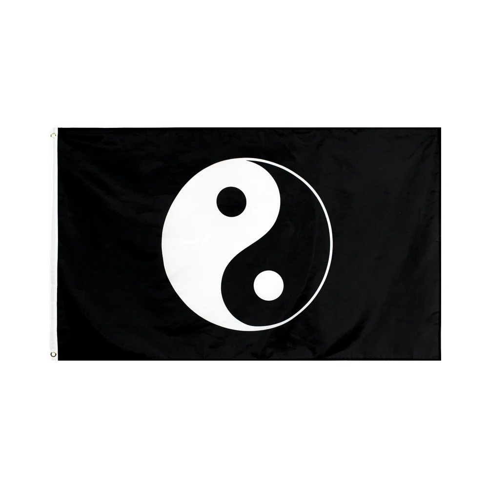 PIRATE 90 x 150cm YIN-YANG yinyang peace tao taoism yin yang Flag