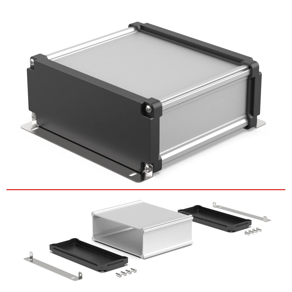 Electronic Instrument Enclosures For Aluminium Alloy Waterproof Junction Box Wall Mount Dustproof Project Shell M11 180*70MM