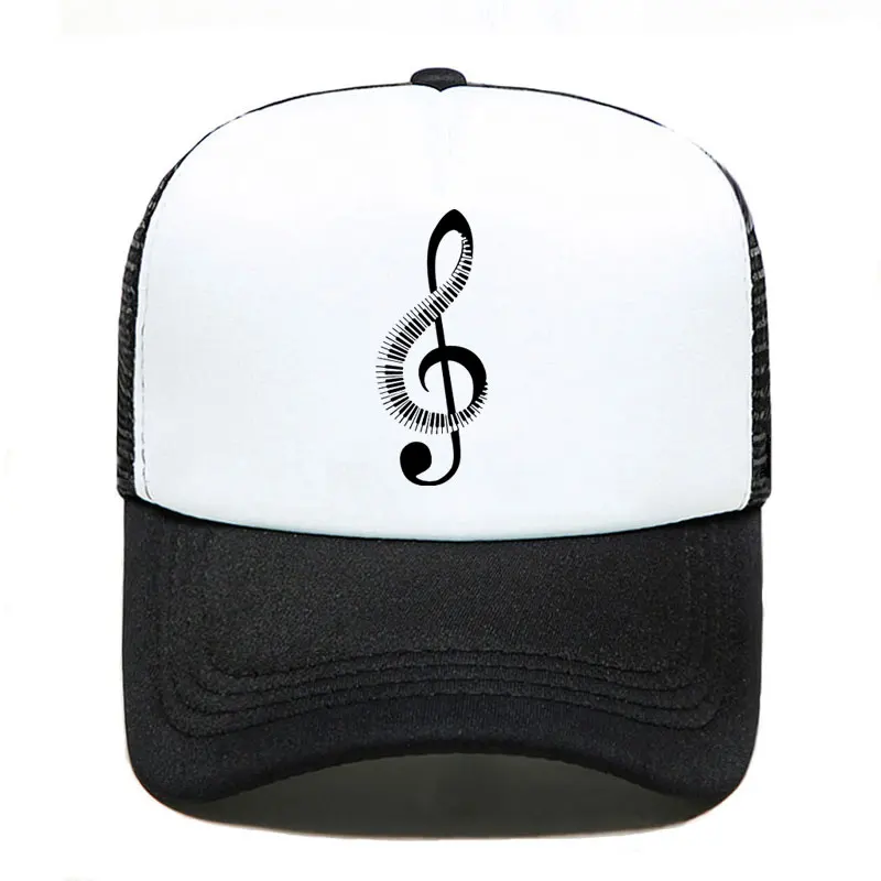 Fashion Ultra Music Festival Music Note Baseball Cap Men Women Parent-child Hats Mesh Visor Outdoor Sun Hat Adjustable Caps