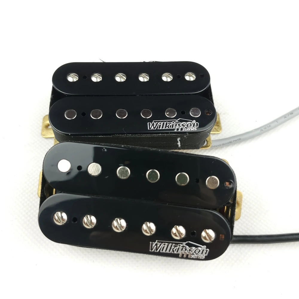 Wilkinson Black open Double coil Electric Guitar Humbucker Pickups WOHHB (Bridge & Neck Pair)