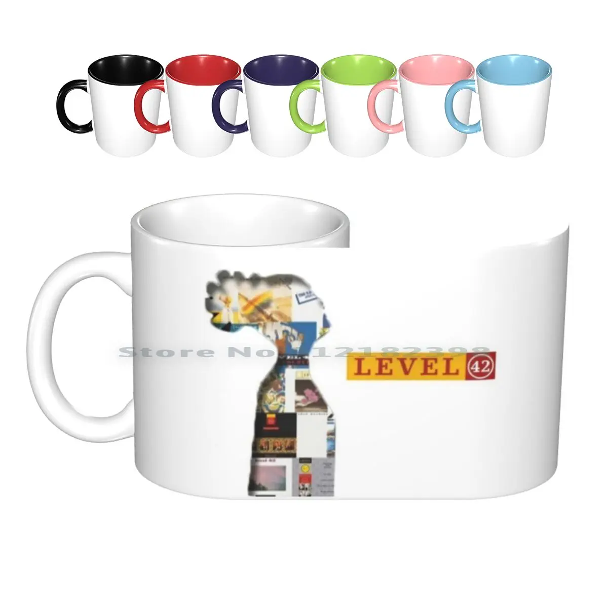 Level 42 Ceramic Mugs Coffee Cups Milk Tea Mug Pop Funk 80s Music Band Musica Banda Funky Mark King Level 42 Creative Trending