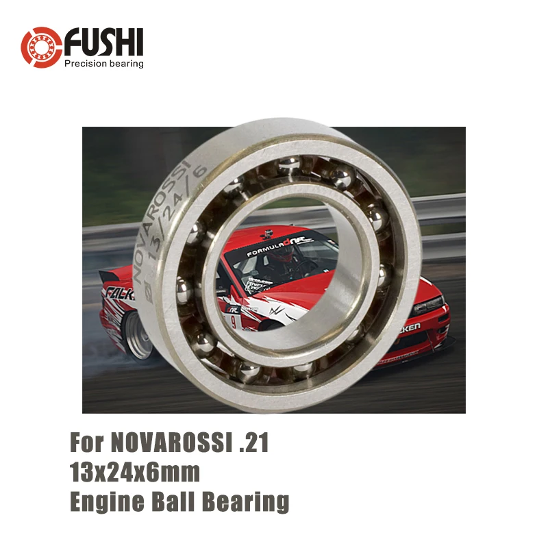 

MR2413E 13*24*6mm Rear Engine Ball Bearing 1PC ABEC-3 C3 Clearance Polymite Nylon Cage T46 Bearings For NOVAROSSI .21 16200